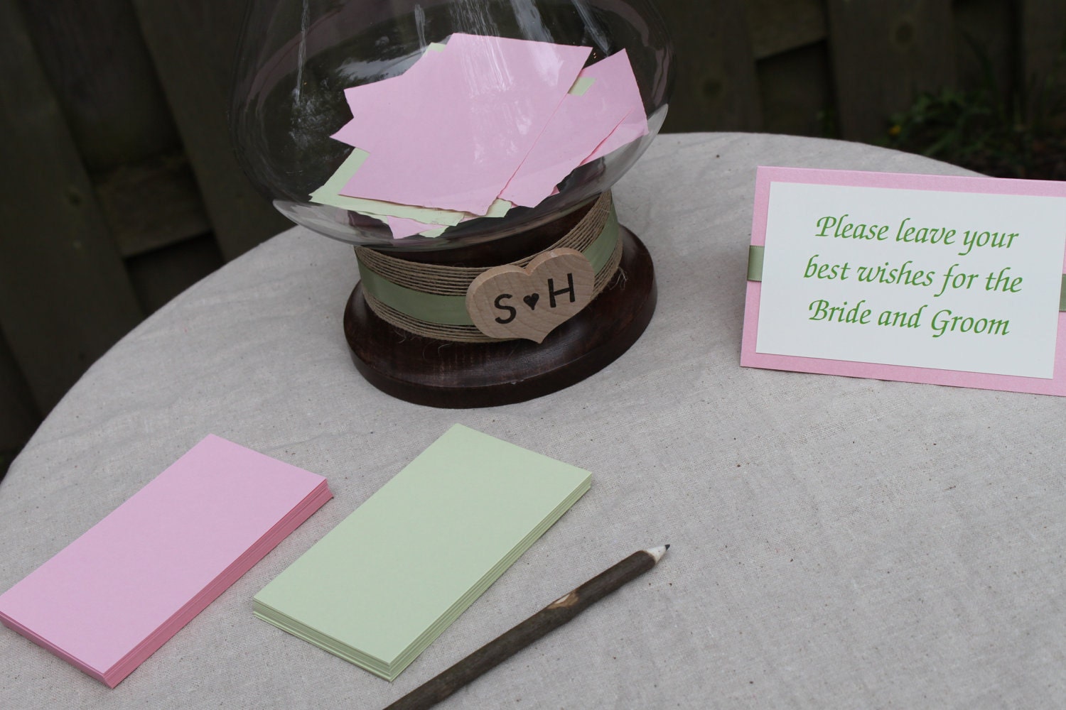 Marriage Advice and Wedding Wish Jar Guest Book Alternative - 50 Guests
