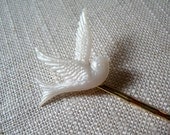 Pearl Sparrow Bobby Pin, white bird hair pin, dove