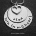 Hand Stamped Jewelry Double Stacked Born In My Heart Necklace
