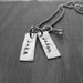 Hand Stamped Jewelry Personalized Two Tag Necklace