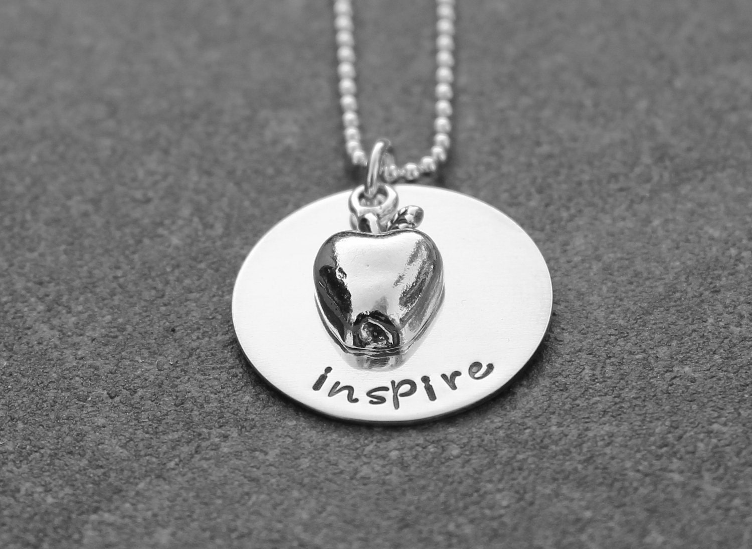 Hand Stamped JewelryThe Inspire Necklace Perfect Gift For A Special Teacher