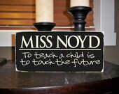 Teacher, Teacher Appreciation, Wood Sign, Plaque, Vinyl Lettering, gift, custom, home decor, Style TA4