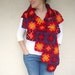 Colorful Shawl - Red - Orange - Purple - Yellow - Burgundy