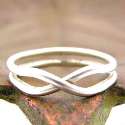 The Original Silver Infinity Ring, Open Version, Custom Made to Order