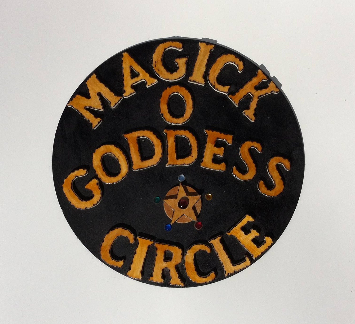 Magick God/Goddess wall plaque from the 'Pentacle Series'