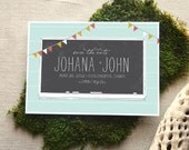 Chalkboard Love Save the Date
