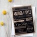 Modern Vintage Playbill Wedding Invitation