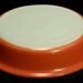 Pink Rimmed Milk Glass Pyrex Pie Baking Dish Vintage