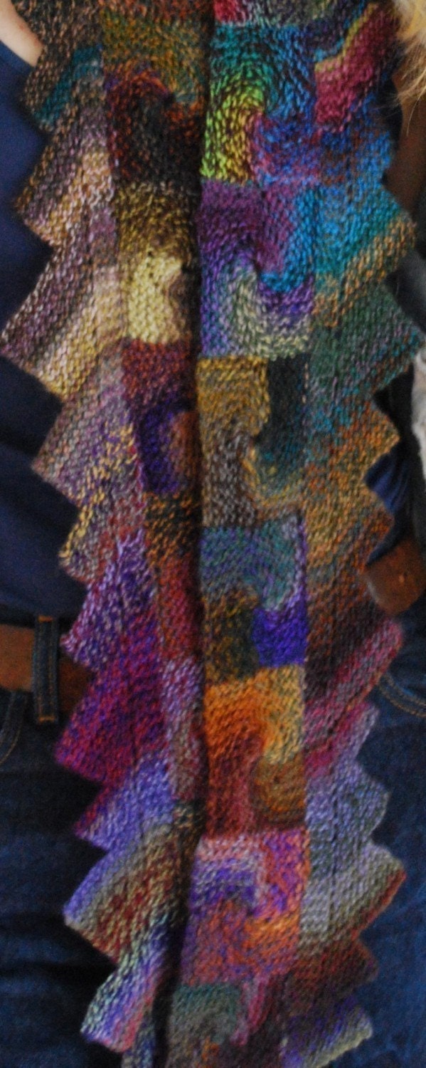 Knitting pattern PDF scarf "Starry Nite"