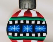 HALF PRICE SALE Christmas Ornament - Set of 2 Polymer Clay Canes