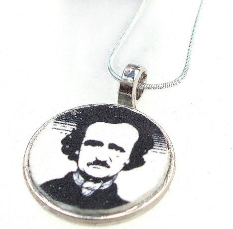 Edgar Allan Poe or custom image pendant with your own photo