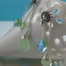 RESERVED FOR HILA Peridot Green Swarovski Crystal and Chalcedony Earrings