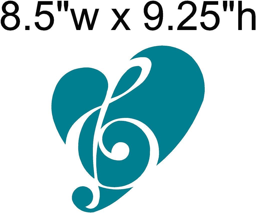 For the LOVE of MUSIC vinyl wall decal