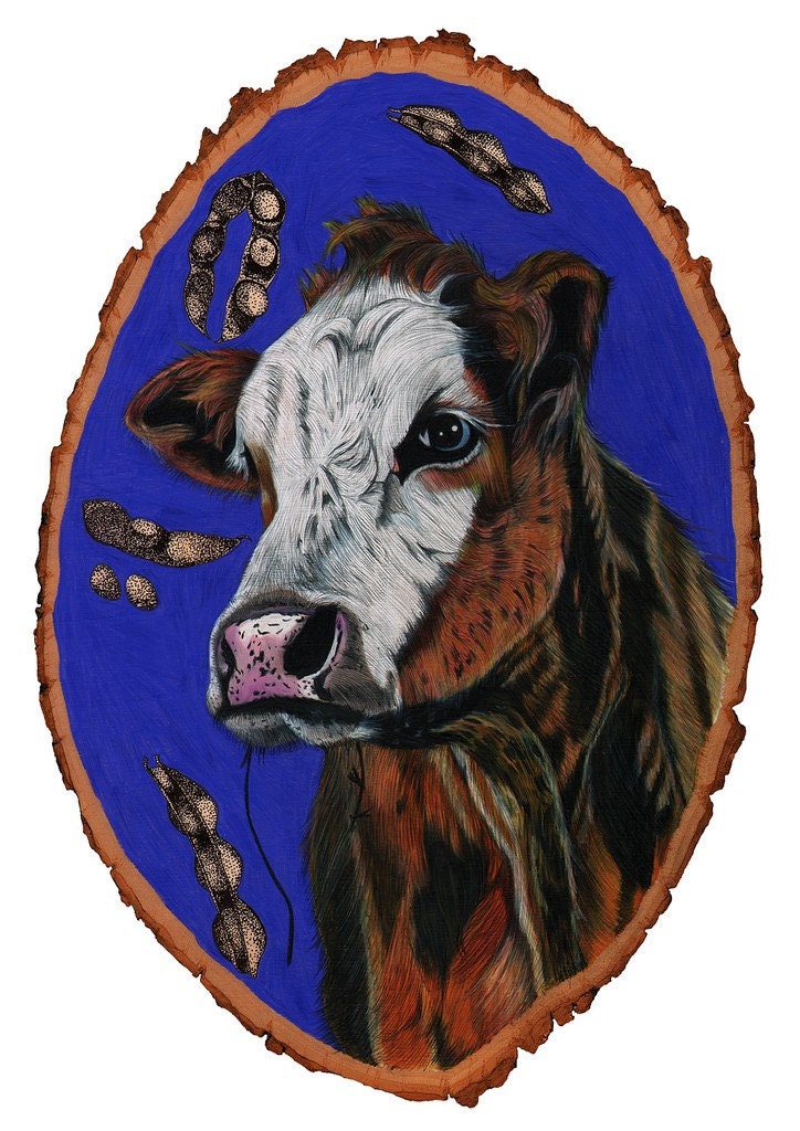 The Dead Milkmen cow print 5x7
