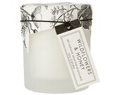 Wild Flowers & Honey Candle in Frosted Glass - By Sweet Petula