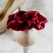 Cranberry Red Shoe Clips, Handmade Evening, Bridal, Bridesmaid, Parisian Glamour.