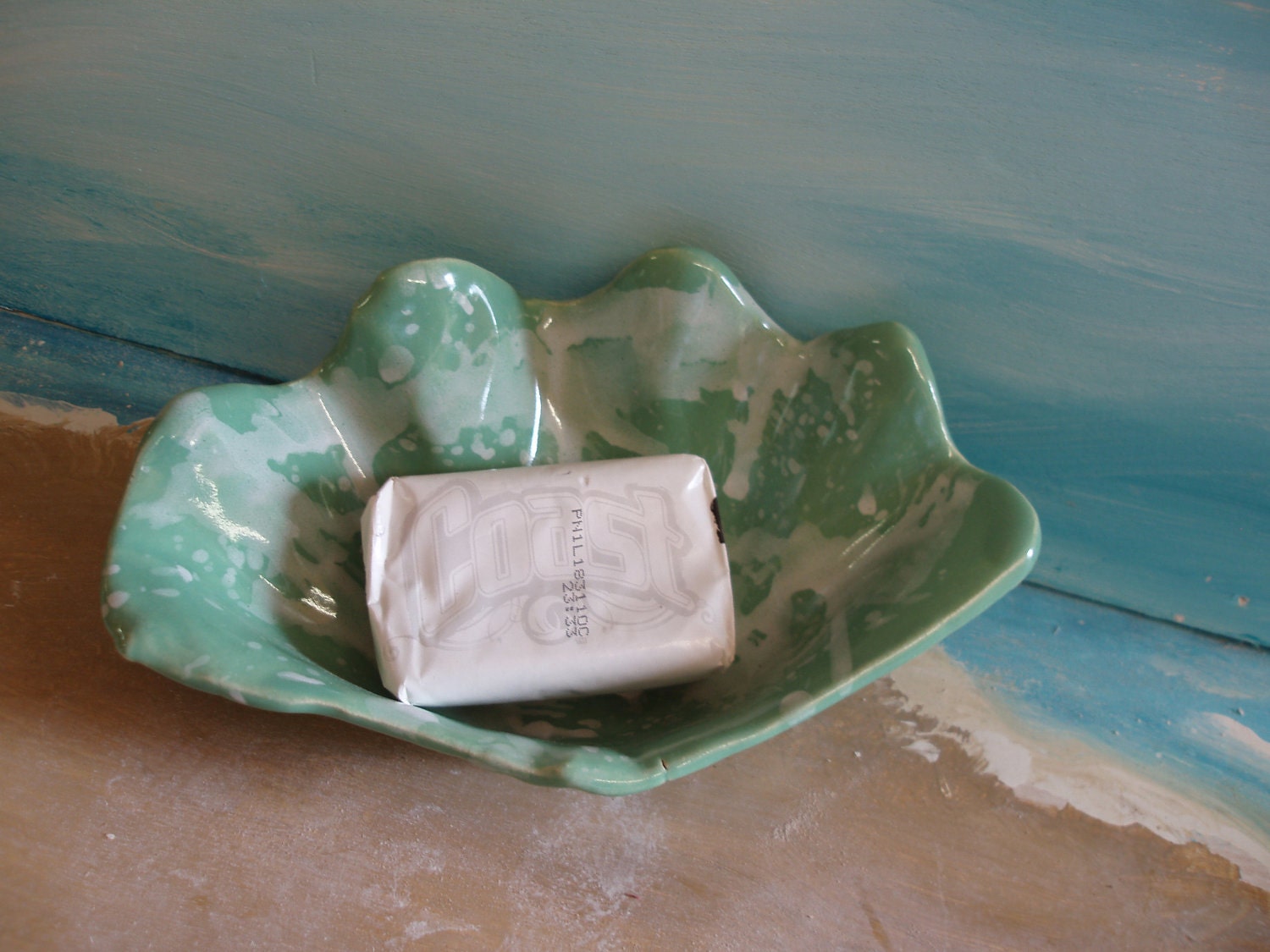 Shell Soap dish - Green