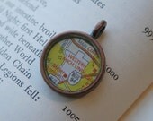 Western Michigan University, Kalamazoo, Michigan  Map Pendant in Copper-Great Graduation Gift