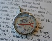 Eastern Michigan University Map Pendant-Great Graduation Gift