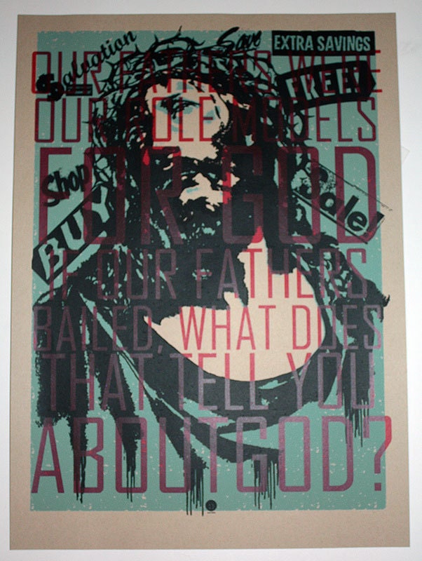 bMethe screen printed poster - Salvation -  Art Print Crazy 4 Cult