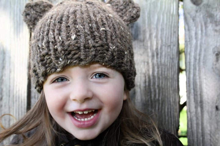 Children's Brown Bear Hat
