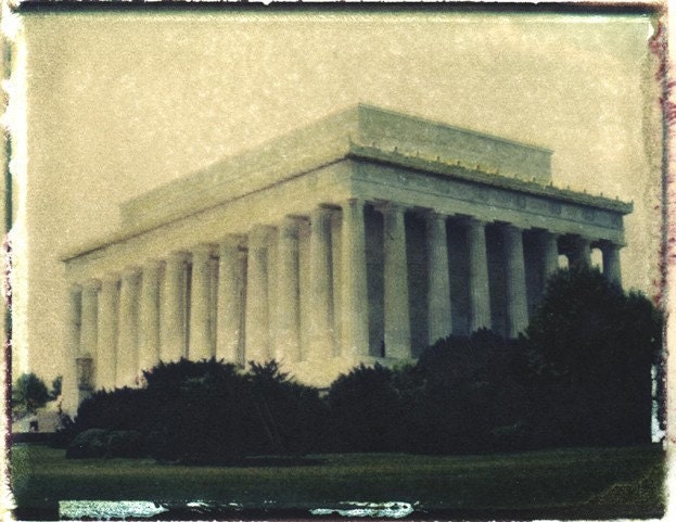 SALE -- Lincoln, Lincoln Memorial, Washington DC, History, Columns, Travel, United States, Photography, Framed