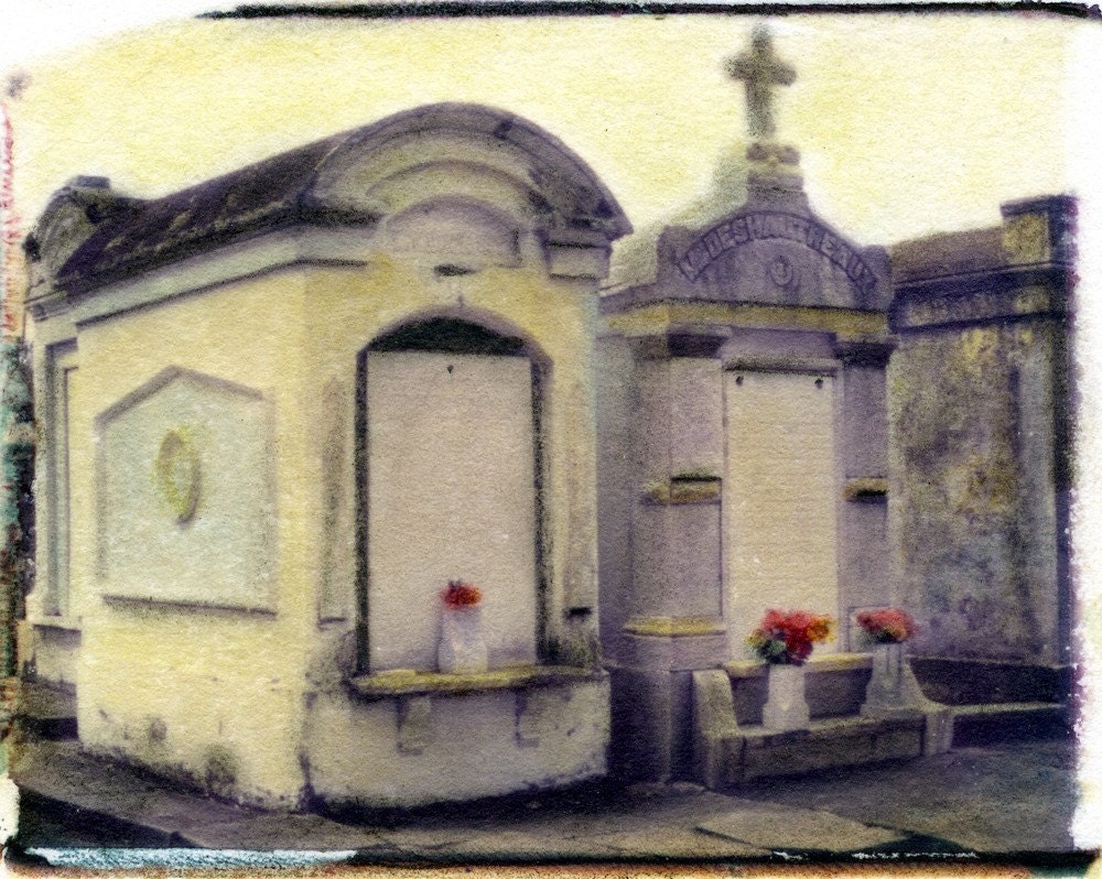 SALE -- New Orleans, Cemetary, Garden District, New Orleans, white, gray, photography