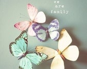 we are family - 8x8 whimsical butterfly photograph