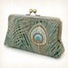 Classic Liberty peacock - luxury silk-lined clutch bag