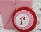 Polka Dot Hair Clip in Red Light Pink and White
