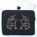 iPad bag Antler Embroidered neoprene iPad case tablet case netbook case
