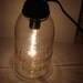 Recycled Tall Mason Jar Lamp Light