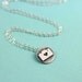 Tiny Camera Love Token Necklace in Silver