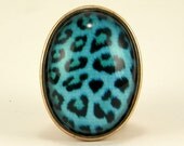 Once in a Blue Moon Leopard Brooch
