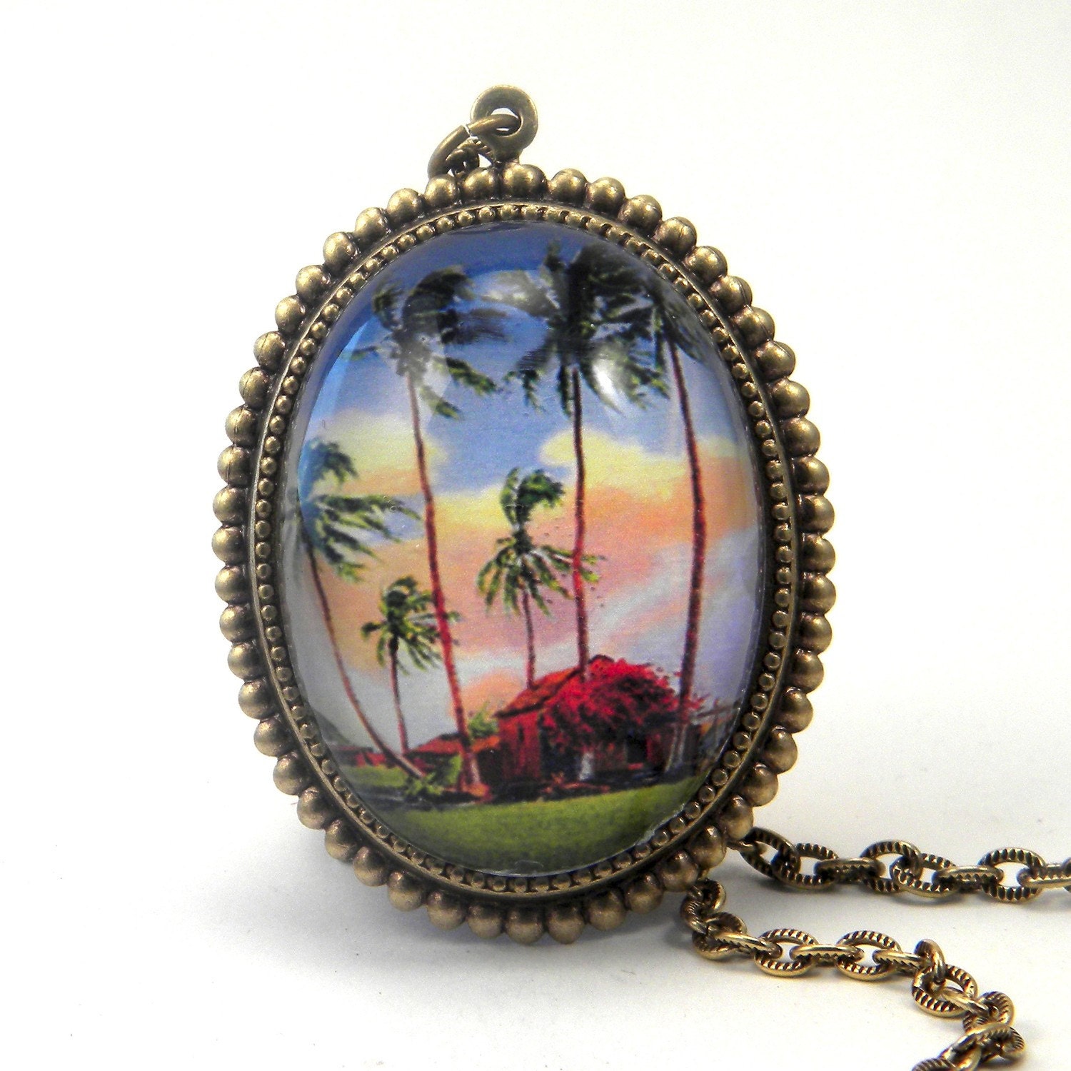 Little Grass Shack Deluxe Necklace  A Tropical Paradise
