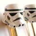 Star Wars Storm Trooper Helmet LEGO Gold Cufflinks