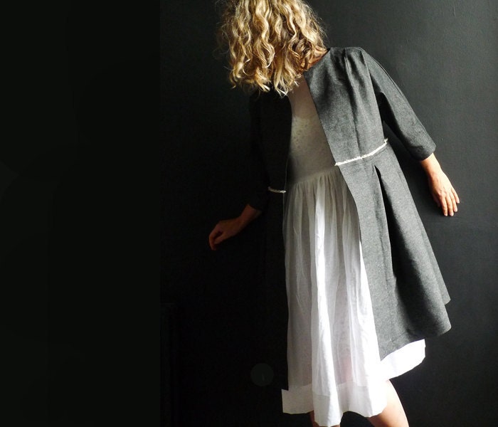 Black Denim Coat