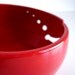 Red Simple Modern Ceramic Wheel Thrown Yarn Bowl - Made to order