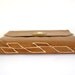 Caramel Leather Hand Bound Journal, Spine Stitched, Reclaimed Leather