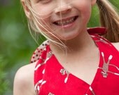 Hopscotch Halter dress Sock Monkey
