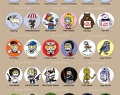 1 Pinback Button of your Choice from Mis Nopales Art