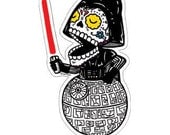 Calavera Vader Die Cut Vinyl Sticker