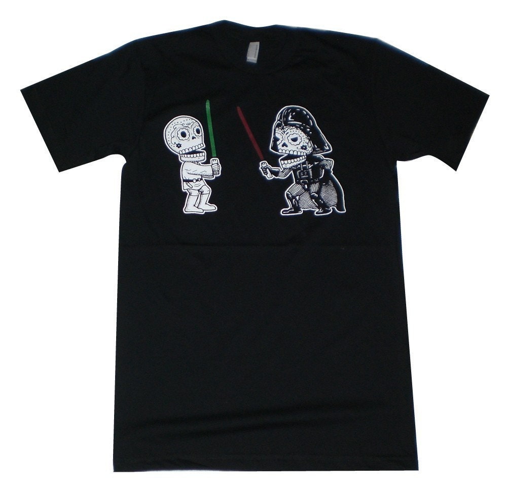 Star Calaveras Black Mens T-Shirt S, M, L, XL