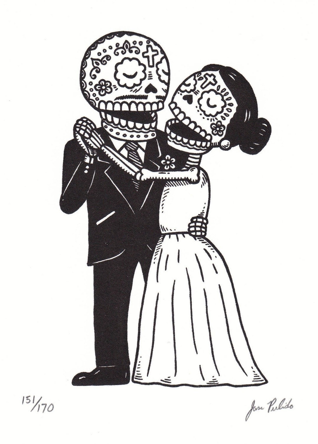 El Baile Limited Edition Gocco Serigraph