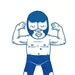El Blue Demon Limited Edition Gocco Serigraph