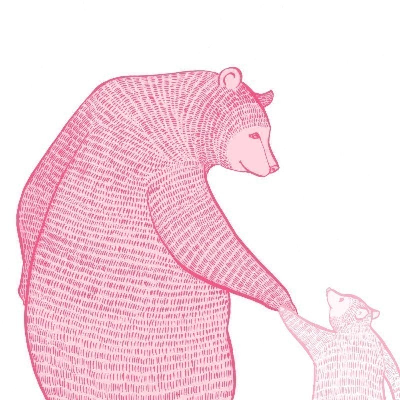 LARGE limited edition print - Magic Blossom Bears