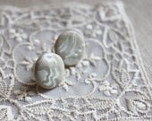 Earrings / Ivory Pearl / Handmade Handcrafted / Studs Stud Earrings / Romantic Elegant
