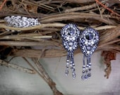 Art Deco Empress - Bead Embroidered Earrings