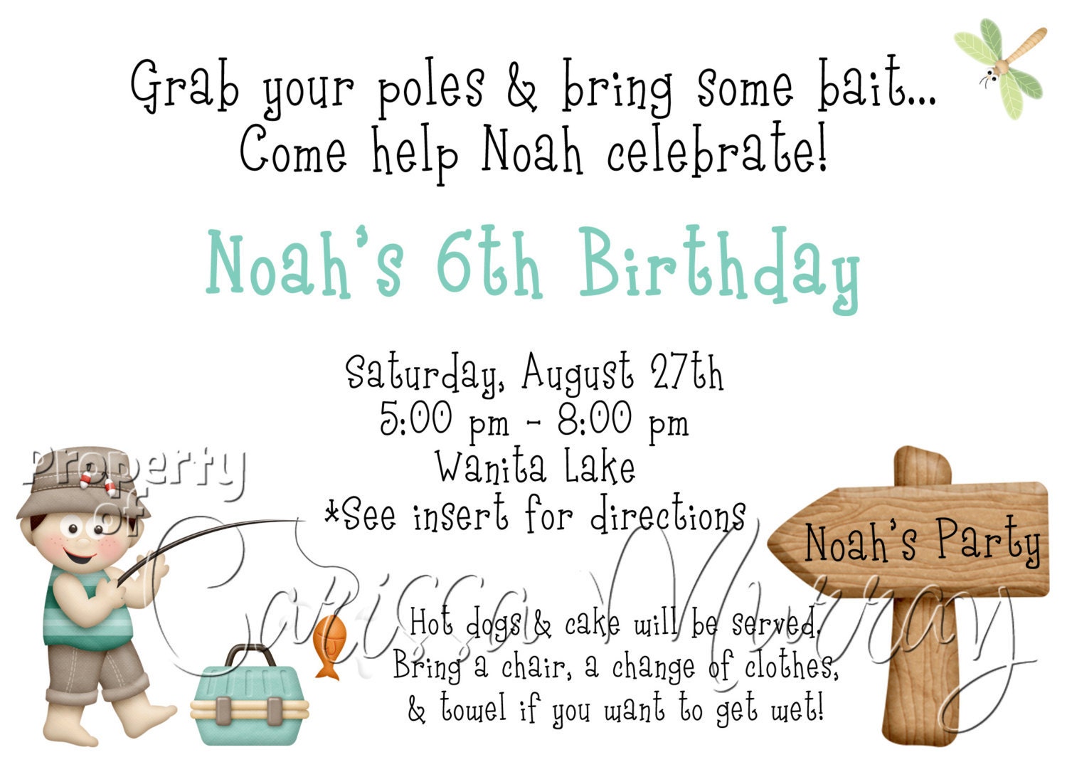 Fishing Party Invitations