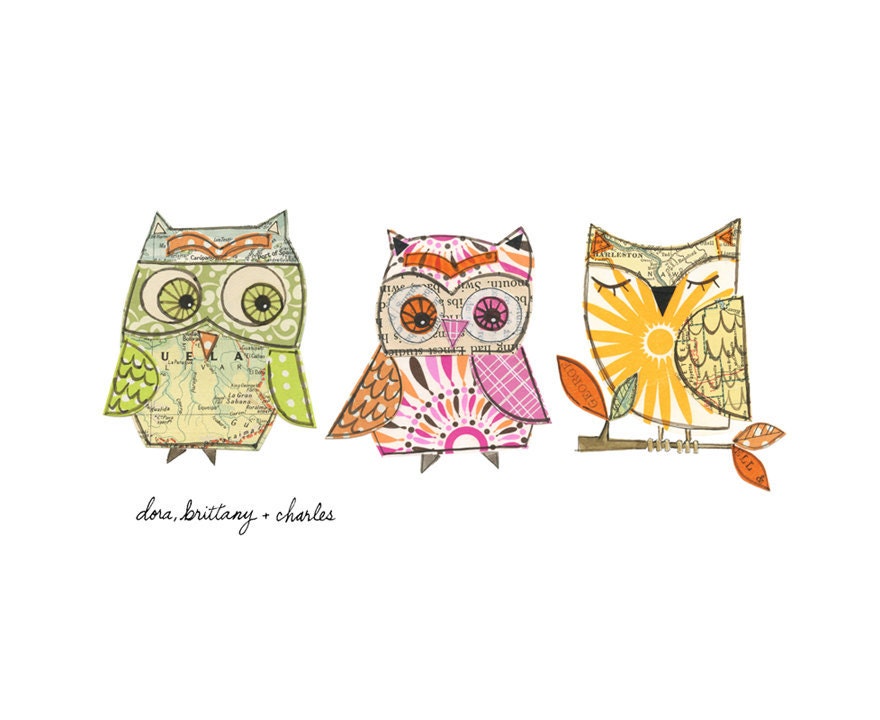 Dora, Brittany and Charles - giclee print